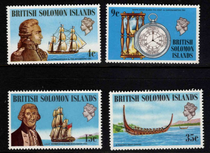 Solomon Islands Scott 250-253 MNH** Explorer set 1973