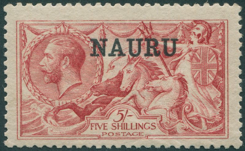 Nauru 1916 5s bright carmine SG22 unused