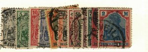 Germany #80, 82-90, 131 used