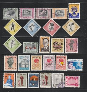 Costa Rica Country Collection B - 3 Scans - All the stamps are in the scans.