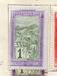 Madagascar and Dependencies 1908 Early Issue Fine Mint Hinged 1c. NW-192154