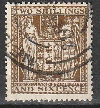 AR48 New Zealand Used Postal-Fiscal Stamp