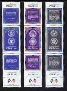 PALAU - 1987 - US Constitution - Perf 9v Set - Mint Never Hinged