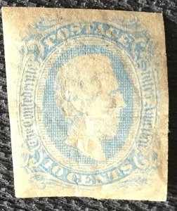 Confederate States US #12 MNH Single Toned Jefferson Davis SCV $22.00 L37