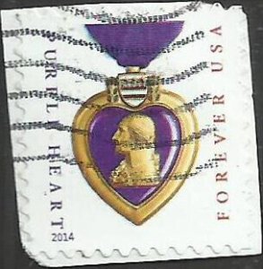 # 4704b USED PURPLE HEART AND RIBBON