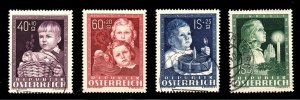 Austria - Sc# B260 - B263 Used (261 MH)     /      Lot 0421320