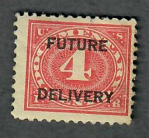 RC3 Future Delivery Revenue Mint Hinged Single with disturbeed gum