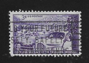 SC# 1025 - (3c) - 50th Anniv. Trucking Industry, used