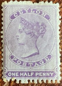 Ceylon #45 *MXLH* Single Queen Victoria L21