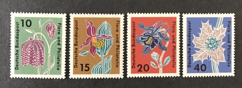 Germany  1963 #857-60, Flowers,MNH.