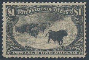 US Scott #292 Mint, FVF, Hinged