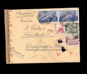 Germany From Spain Censor German Censor d Munich 1944 Less Common Cover 5d