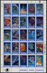 Marshall Islands 345 MNH Space, Flag, Shuttle, Moon- Signed by artist