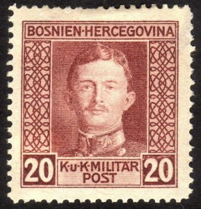 1917, Bosnia 20h, MNG, Sc 111