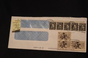 Scott US 1099 (x3)  & 1282 (x5)  on cover Huntington PA to Suffolk, VA (#897)