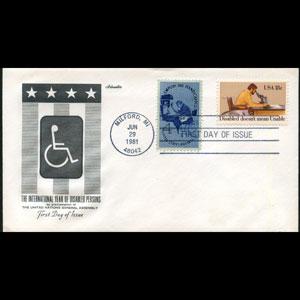 U.S.A. 1981 - FDC-Disabled Year