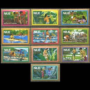 NIUE 1979 - Scott# C1-10 Local Life Set of 10 NH