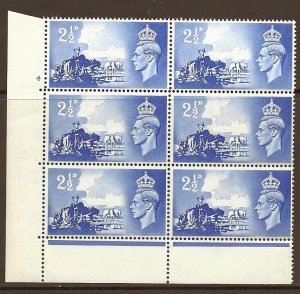 Sg C2 1948 Channel Islands Cylinder 4 No Dot perf type 6B(E/P) UNMOUNTED MINT