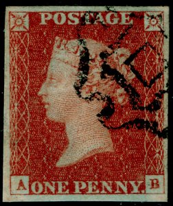 SG8, 1d red-brown PLATE 31, FINE USED. Cat £550. NORWICH MX. 4 MARGINS. AB