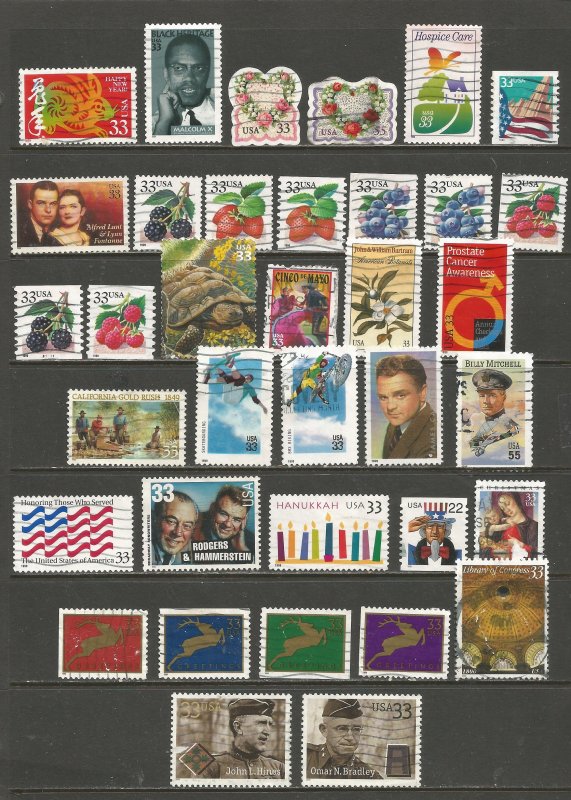 USA Postage Stamps Used (36 stamps)