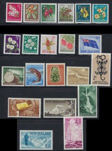 New Zealand 333-52 1960-66 Definitive Set (an1123)