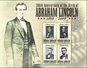 GRENADA SHEET MNH LINCOLN PRESIDENTS