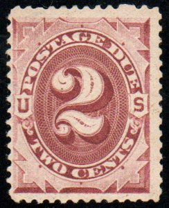 USA #J16 F/VF OG Hr, nice color!