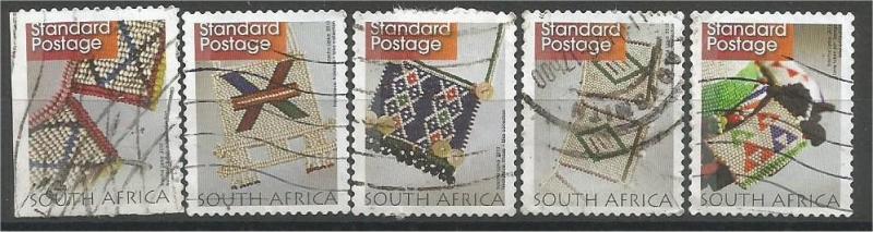 SOUTH AFRICA, 2010, used Std set, Definitive Self-adh. Scott 1434a