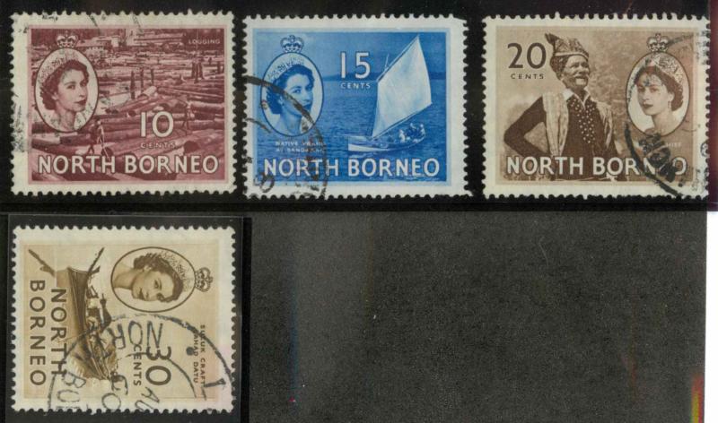 North Borneo 267-270 Used VF