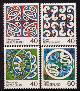 New Zealand 1988 Maori Rafter Paintings Complete Mint MNH Set SC 894-897