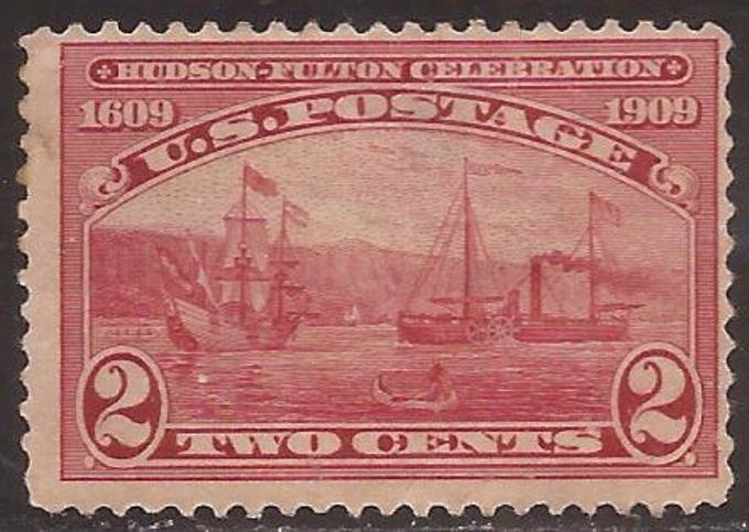 US Stamp - 1909 Hudson-Fulton Tercentenary Stamp - MH - Scott #372