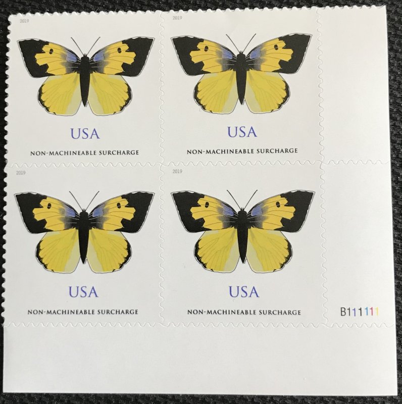 US MNH #5346 Plate Block of 4 LR California Dogface Butterfly SCV $5.60