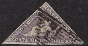 CAPE OF GOOD HOPE 1863 TRIANGLE 6D USED 