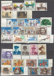 COLLECTION LOT OF #1083 GREAT BRITAIN 31 MNH STAMPS 1973+