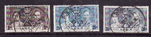 Aden-Sc#13-15- id7-used set-KGVI Coronation-1937-