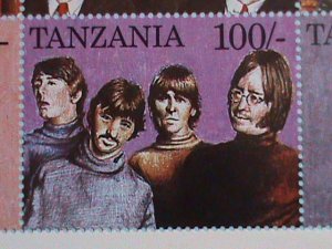 ​TANZANIA STAMP:1995 SC#1334 THE BEATLES  MNH STAMP SHEET.