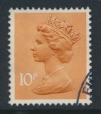 GB Machin 10p  SG X886 Type I  Scott MH70 Used with FDC cancel  please read d...