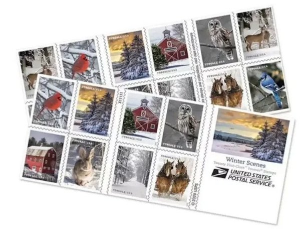 2020 Winter  forever stamps  5 Booklets 100pcs