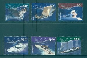 New Zealand - Sc# 1819-24. 2002 Boats, Ships. MNH $8.45.