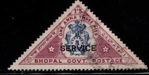 India - Feudatory state of Bhopal Scott o30 Used