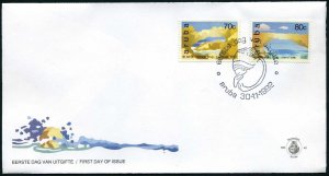 Aruba 86-87 FDC. Michel 116-117. Natural Bridges in Aruba, 1992.