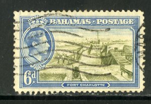 BAHAMAS 107 USED SCV $1.25 BIN $.60 FORT CHARLOTTE