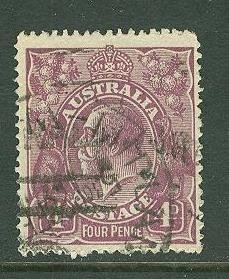 Australia # 32  4d. George V   VF Used   (1)