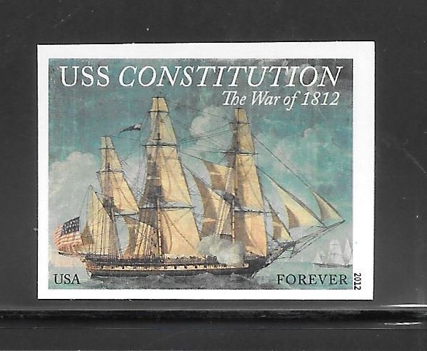 #4703A Forever Imperf War of 1812 Bicentennial Single