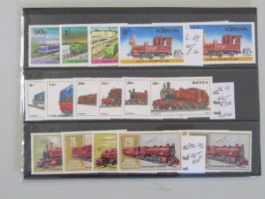 KENYA Attractive mint assembly on nineteen large stockcards - 33708