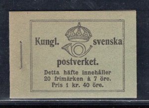 SWEDEN SC# 78a COMP BKLT VF/MOG