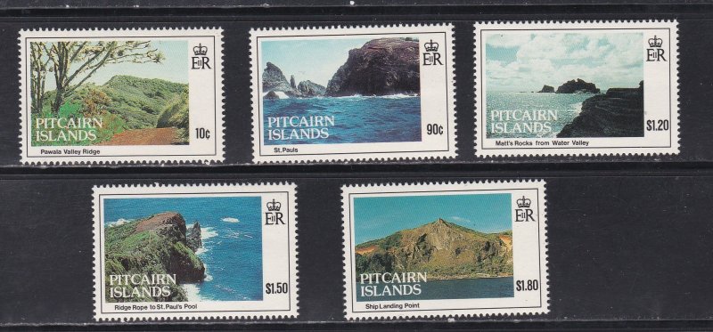 Pitcairn Islands # 384-388, Island Views, Mint NH, 1/2 Cat.