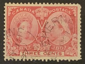 CANADA 1897 JUBILEE 3CENTS SG126 CDS FINE USED