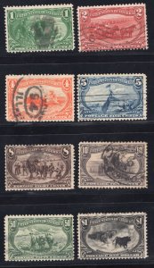 MOMEN: US STAMPS #285-292 USED LOT #80177*