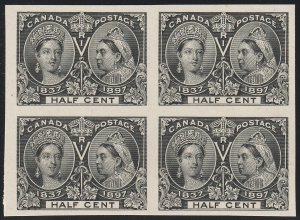 EDSROOM-17432 Canada 50P 3 1897 Proof Block of 4 Jubilee CV$360